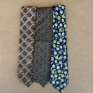 Vintage Mens Ties Set of 3